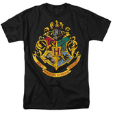 Harry Potter Hogwarts School Crest Men's 18/1 Cotton Short-Sleeve T-Shirt